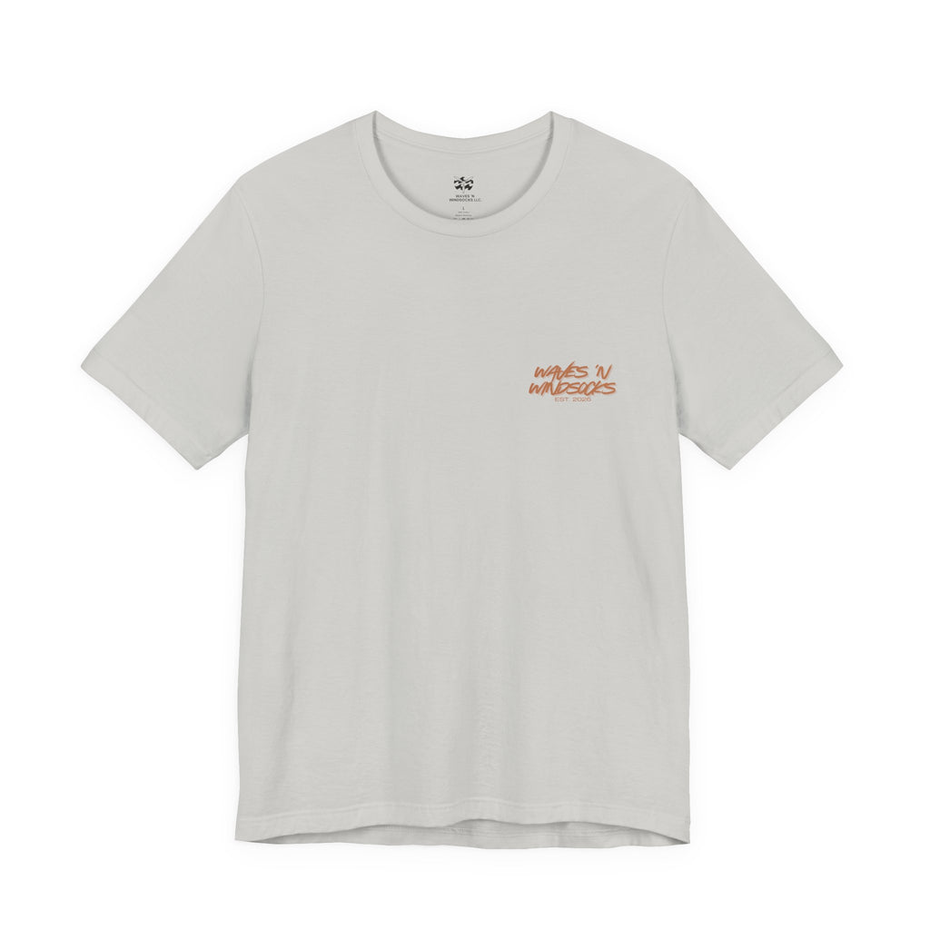 Runnin' Wild - Women's Flux Tee, graphic tee, silver, front