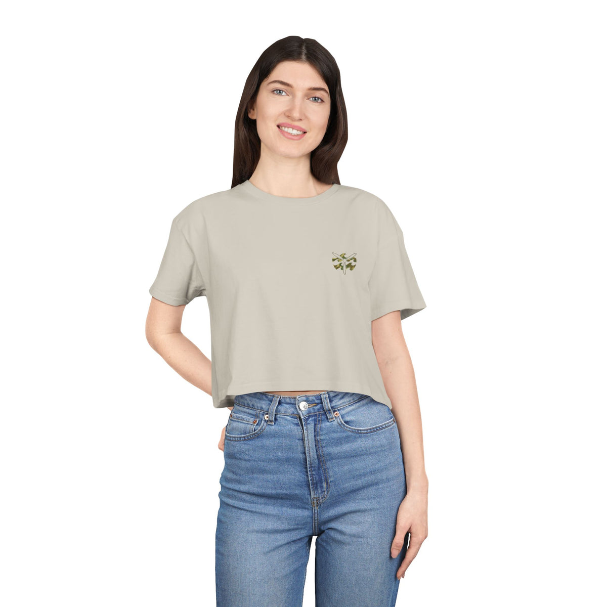 W&W Rhodesian Bush - Women's Medium Weight Cropped Tee