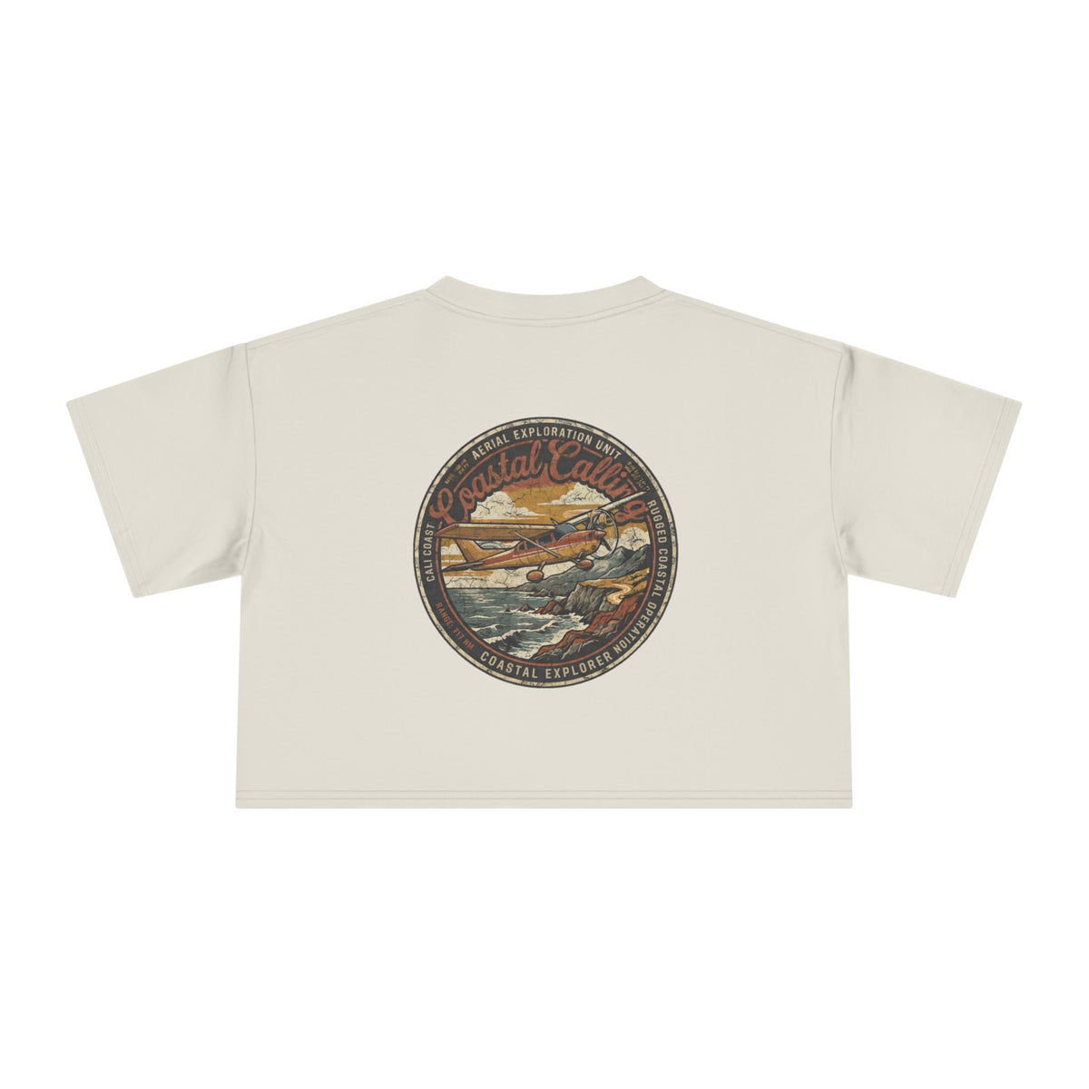 Coastal Calling - Women's Medium Weight Cropped Tee