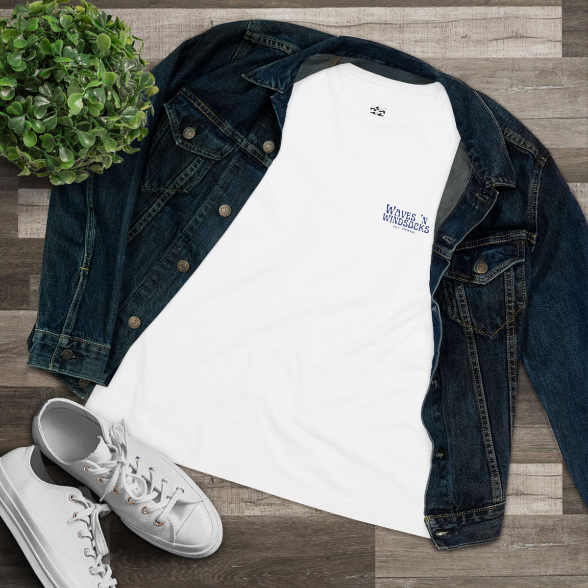 W&W Blue Wave - Women's Relaxed Fit Cotton Tee