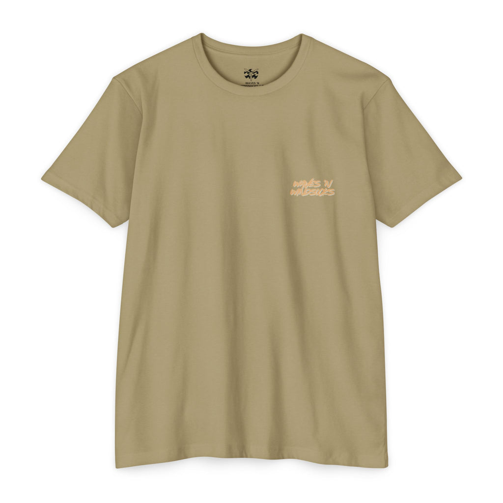Alamo Scouts Water Sports Division - Men's Breach Tee, graphic tee, light olive, front