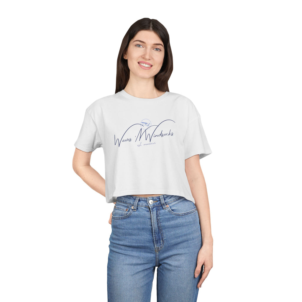 W&W Classy Stamp - Women's Medium Weight Cropped Tee