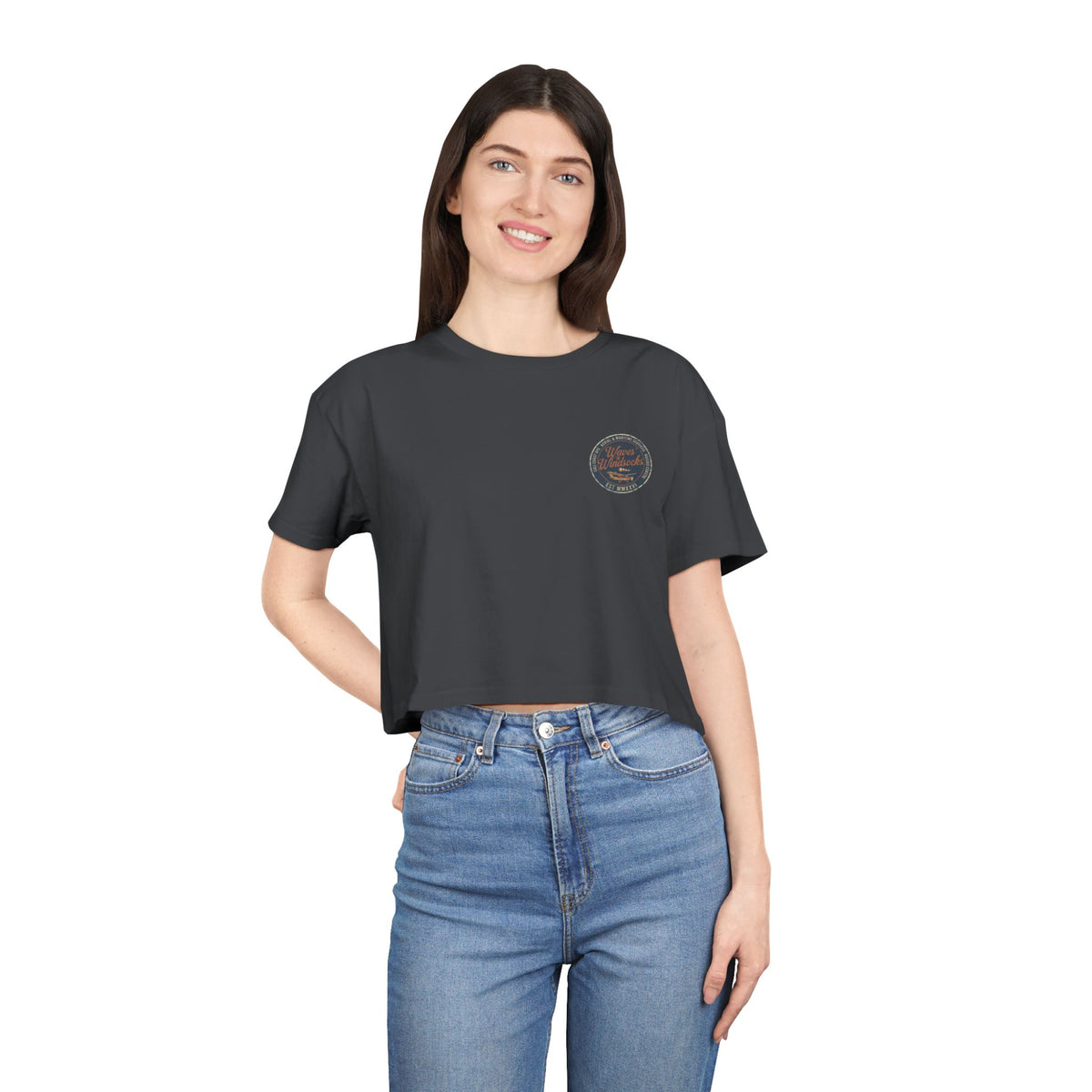 Coastal Calling - Women's Medium Weight Cropped Tee