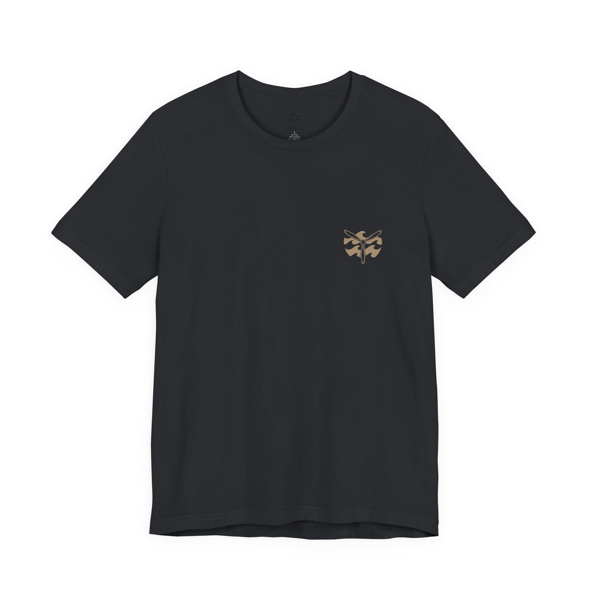 Desert Air Wing - Women's Flux Tee, graphic tee, vintage black, front