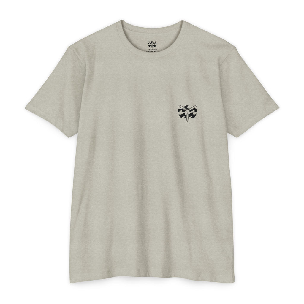 Surfer Pin-up - Men's Breach Tee, graphic tee, silk, front