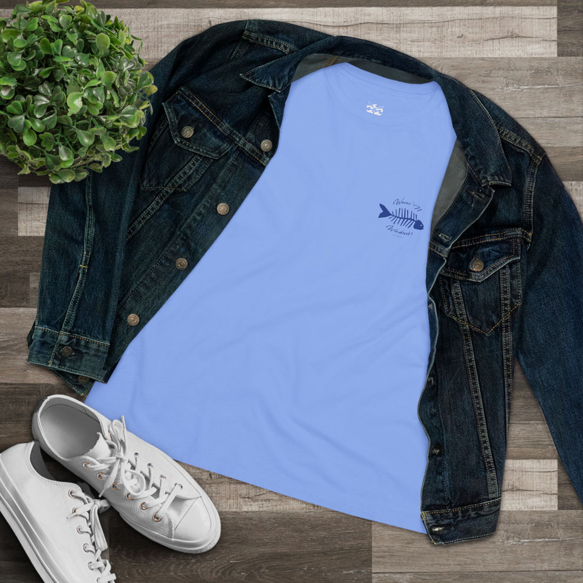 W&W Fishbone - Women's Relaxed Fit Cotton Tee