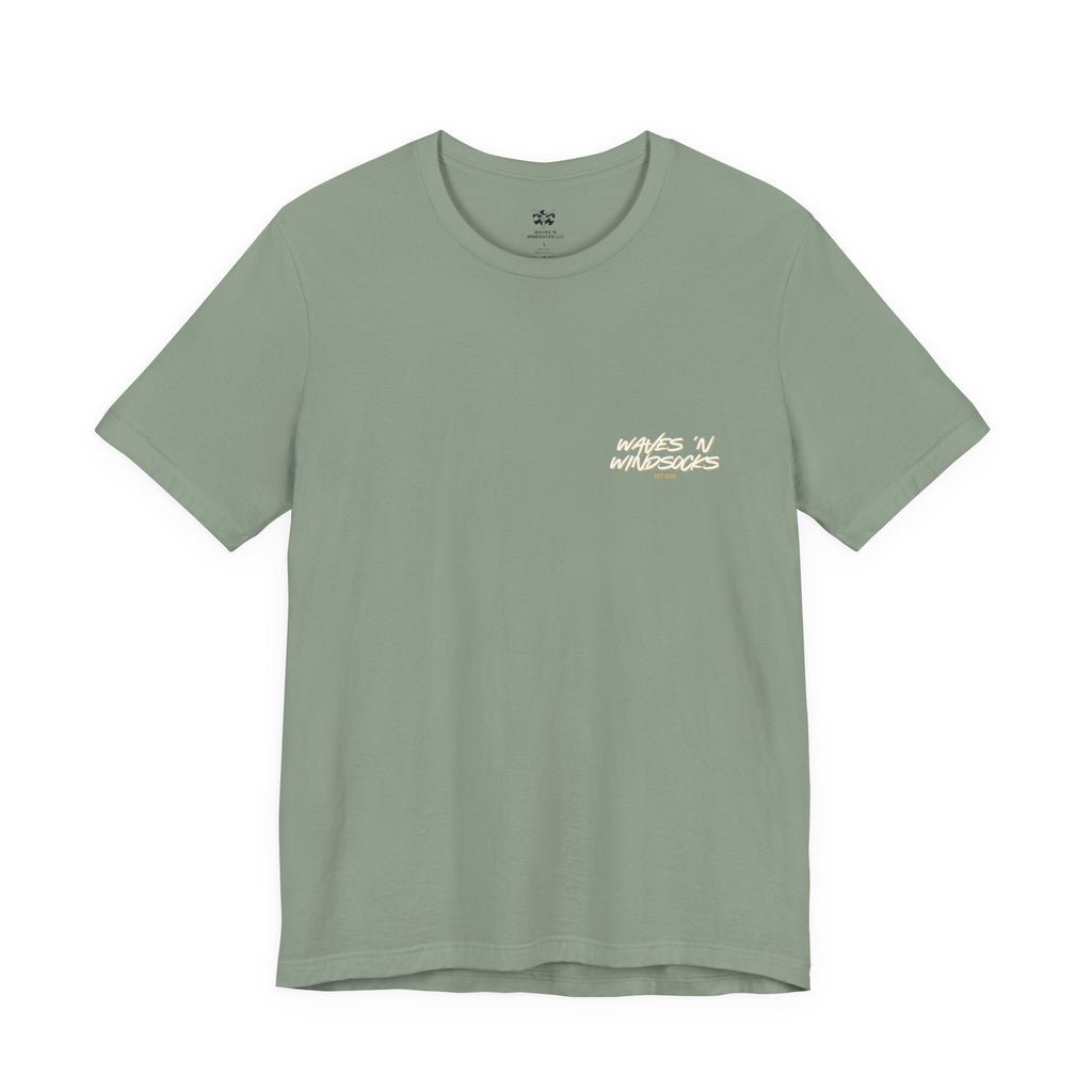 Coastal Altitude - Women's Flux Tee, graphic tee, sage, front