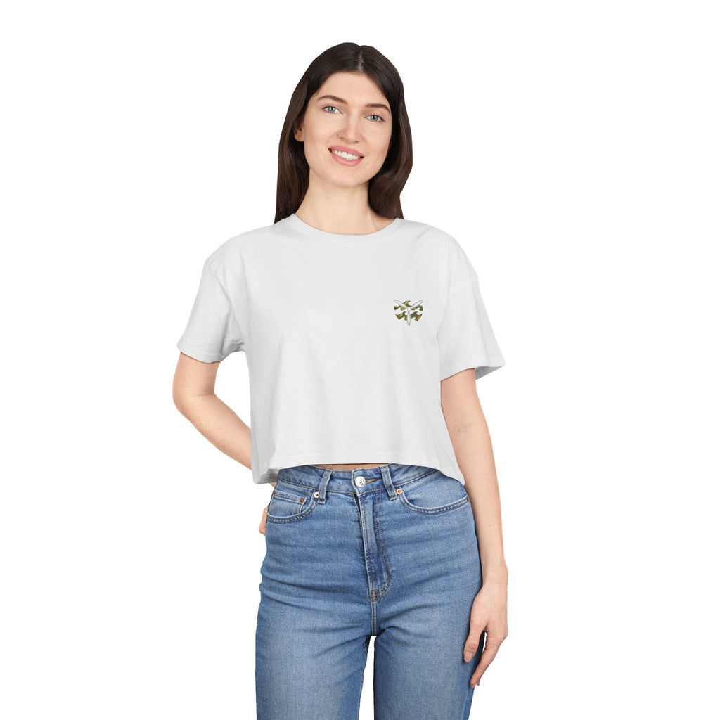 W&W Rhodesian Bush - Women's Medium Weight Cropped Tee