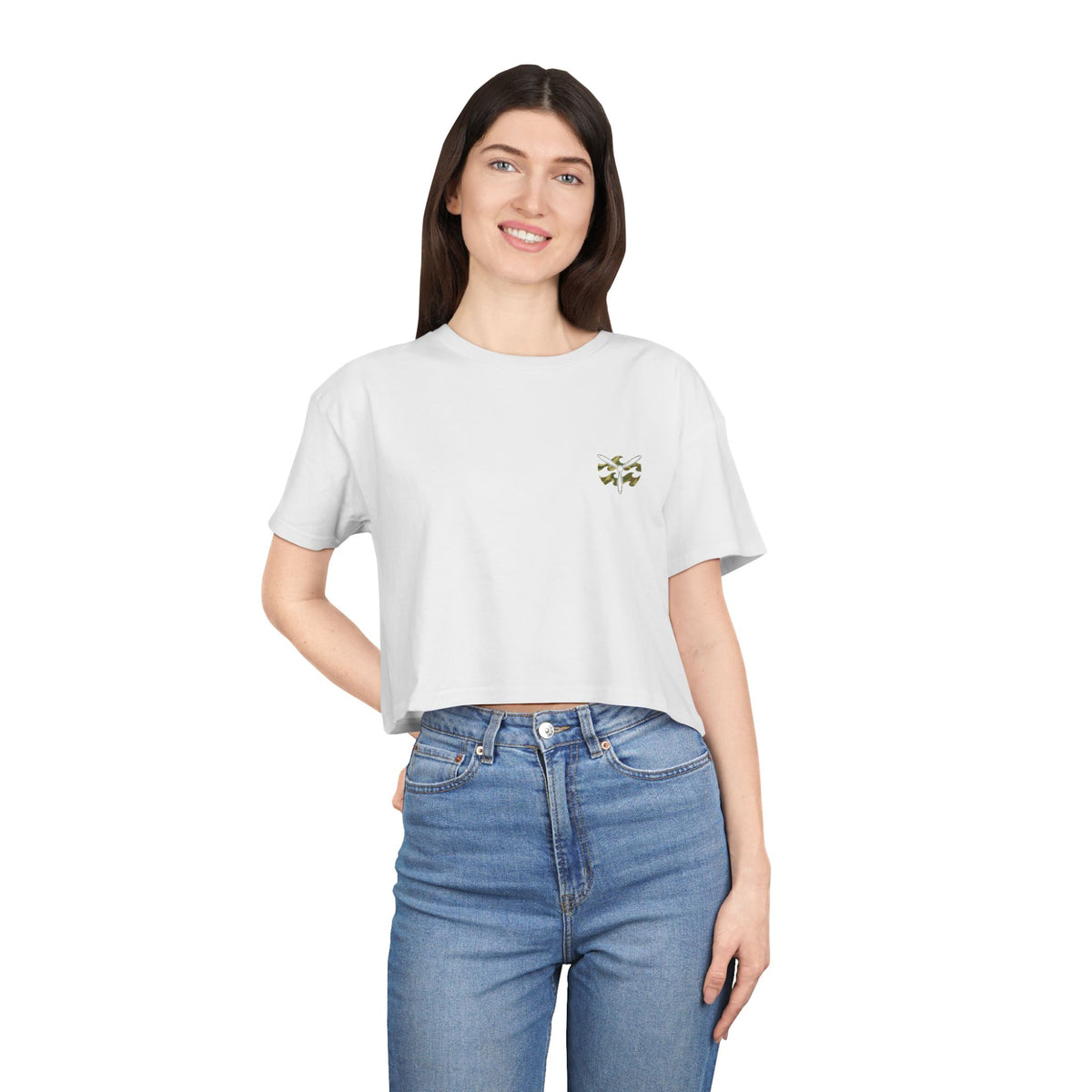 W&W Rhodesian Bush - Women's Medium Weight Cropped Tee