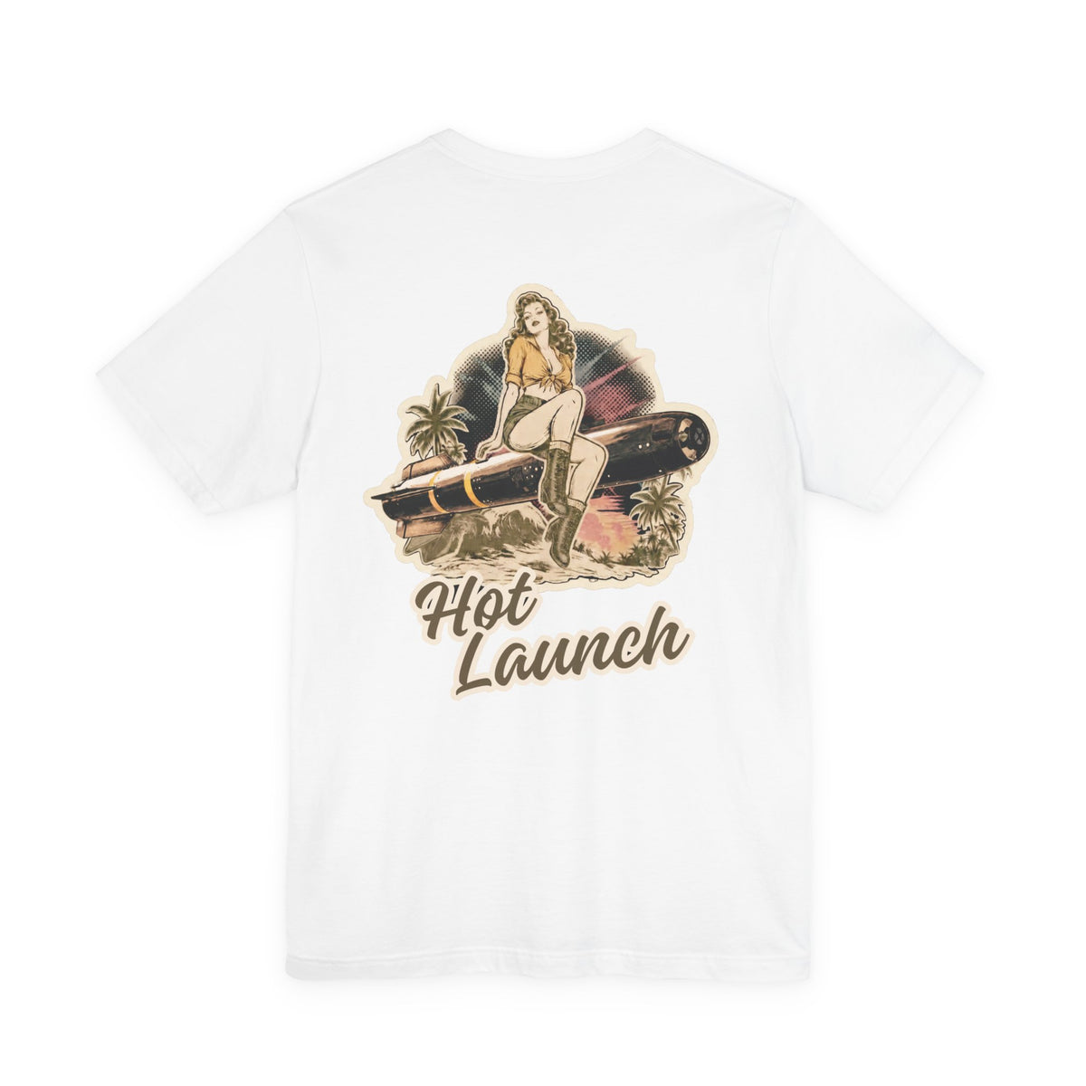 Hot Launch - Men's Viper Tee, graphic tee, white, back