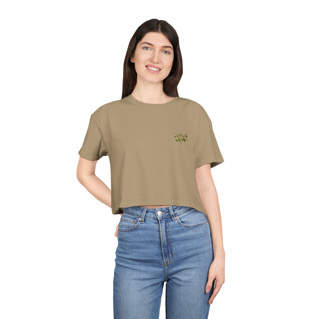W&W Rhodesian Bush - Women's Medium Weight Cropped Tee