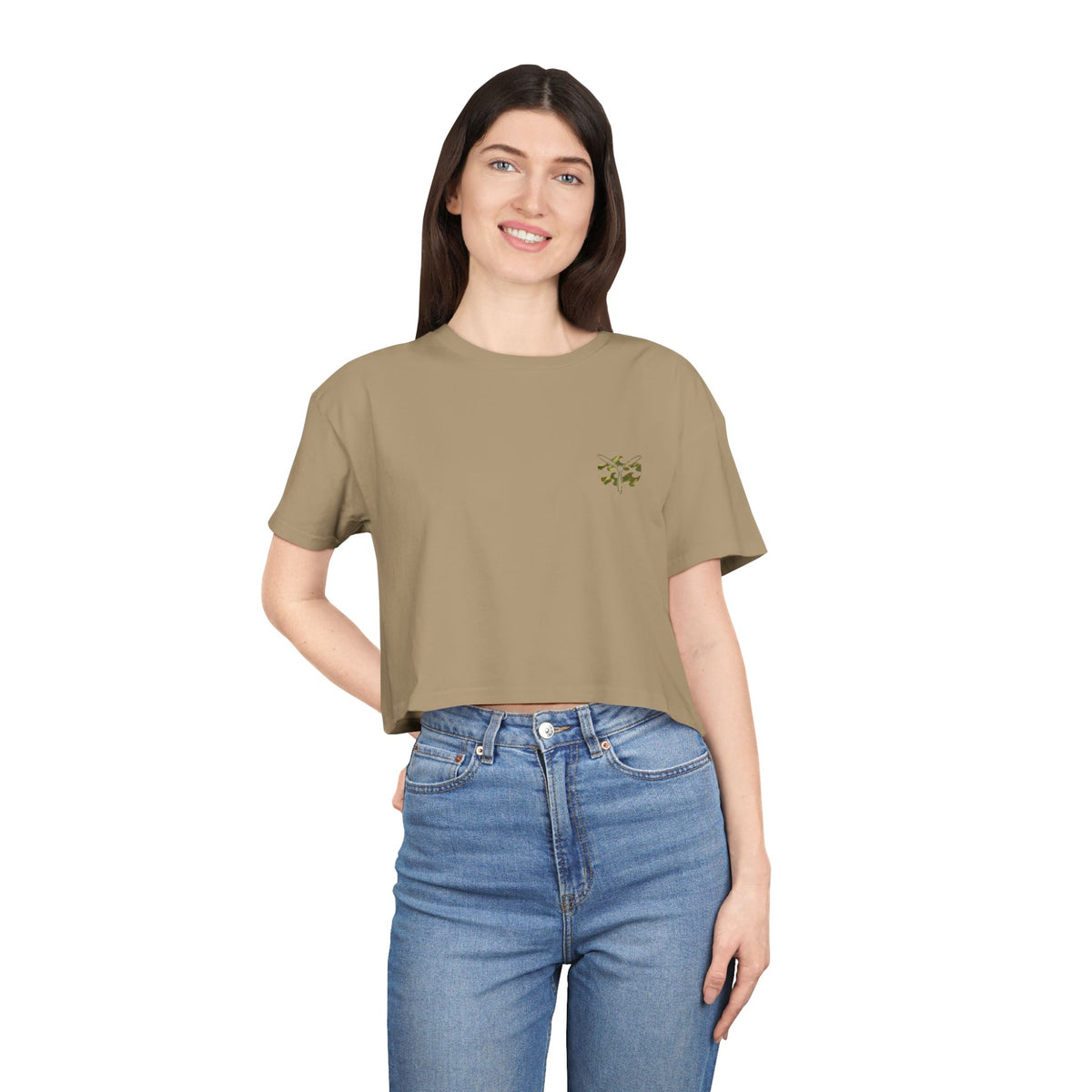 W&W Rhodesian Bush - Women's Medium Weight Cropped Tee