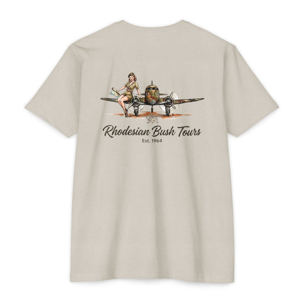 Rhodesian Bush Tours - Unisex Cotton/Poly Blend Tee