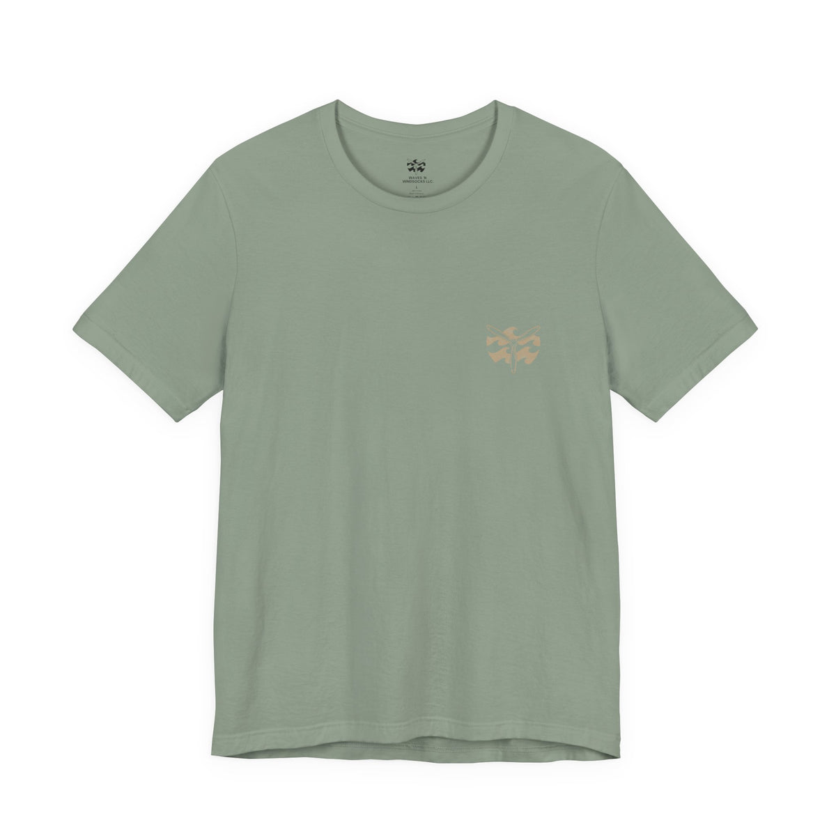 Desert Air Wing - Women's Flux Tee, graphic tee, sage, front