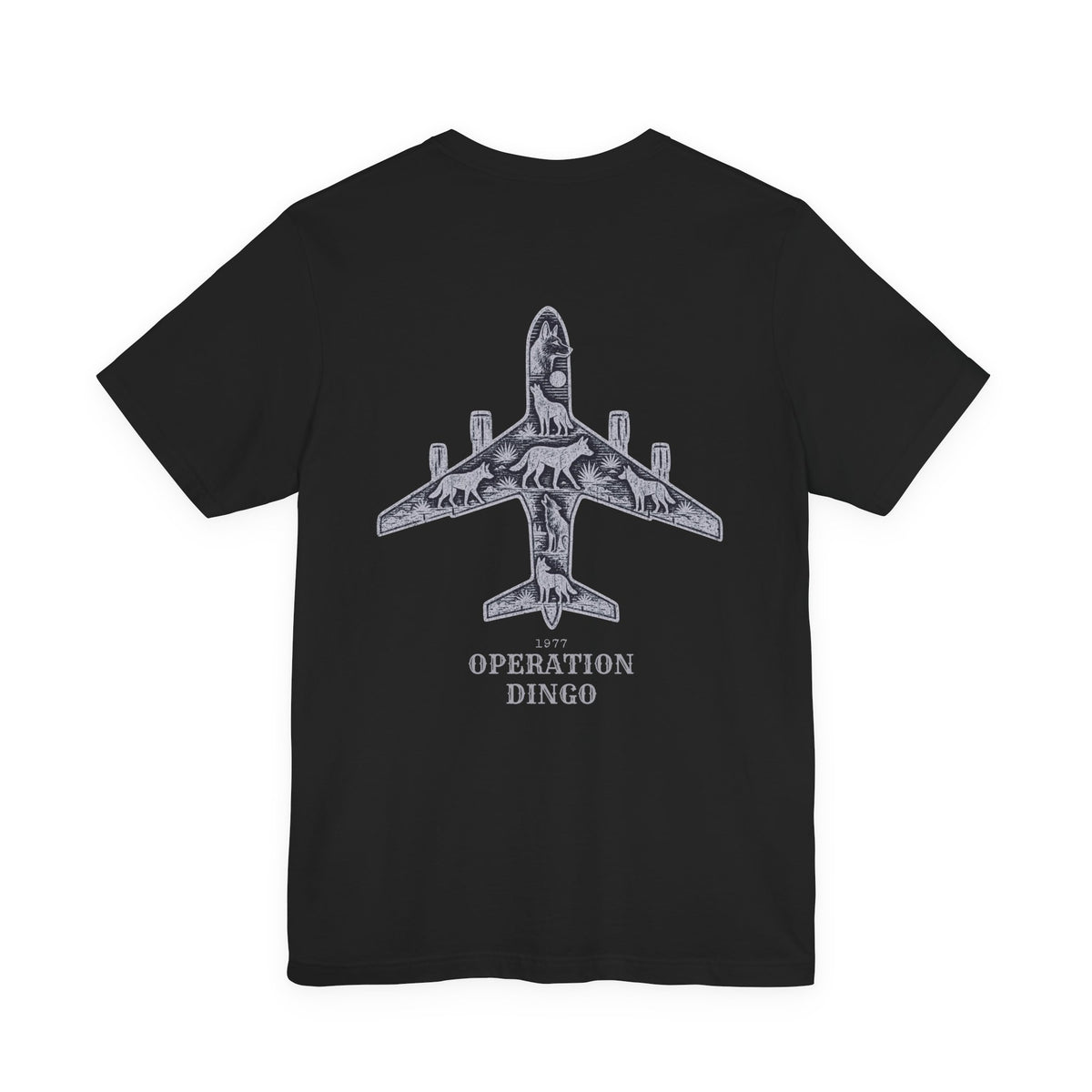 Dingo Kick-off - Men's Viper Tee, graphic tee, black, back