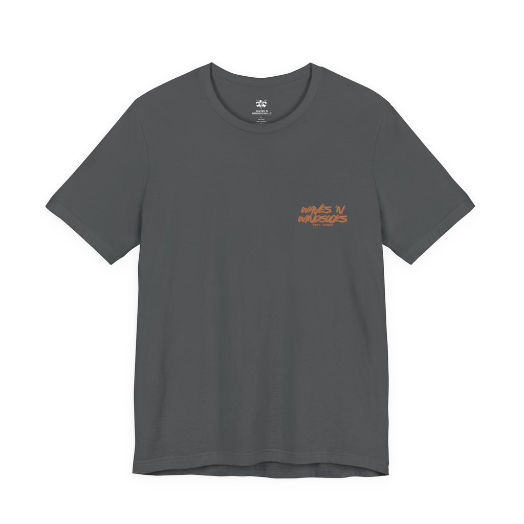 Runnin' Wild - Women's Flux Tee, graphic tee, asphalt, front