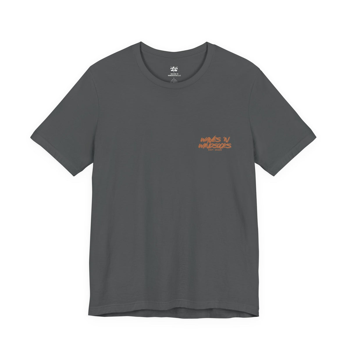 Runnin' Wild - Women's Flux Tee, graphic tee, asphalt, front