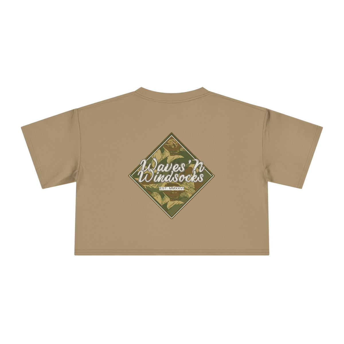 W&W Rhodesian Bush - Women's Medium Weight Cropped Tee