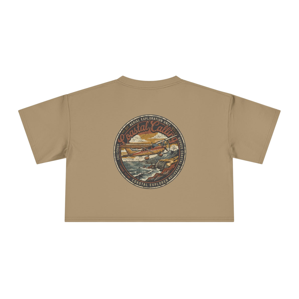 Coastal Calling - Women's Medium Weight Cropped Tee