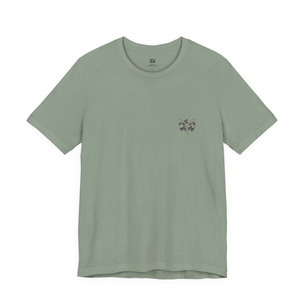 Fly Slow. Wave Italian. - Men's Viper Tee, graphic tee, sage, front
