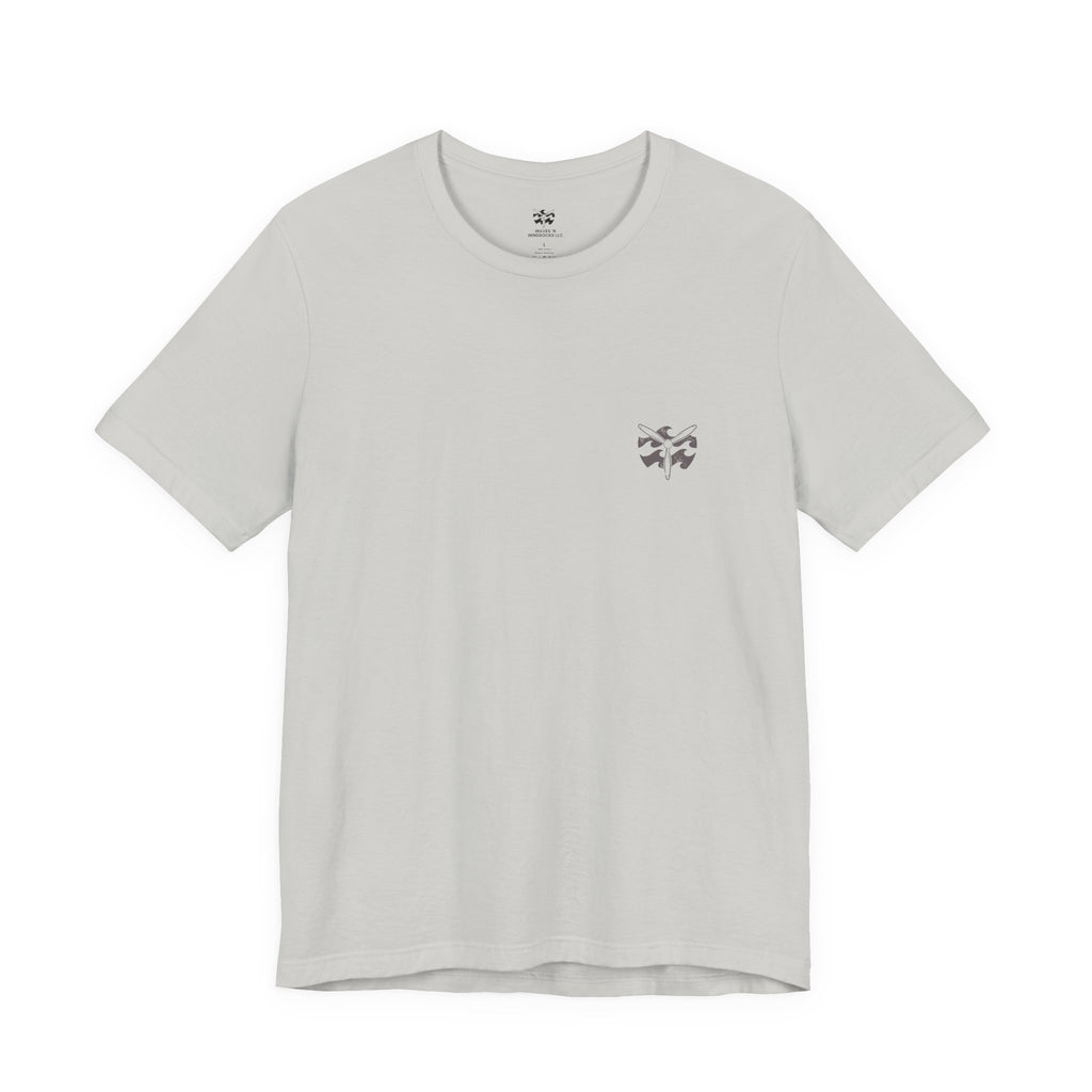 Fly Slow. Wave Italian. - Men's Viper Tee, graphic tee, silver, front