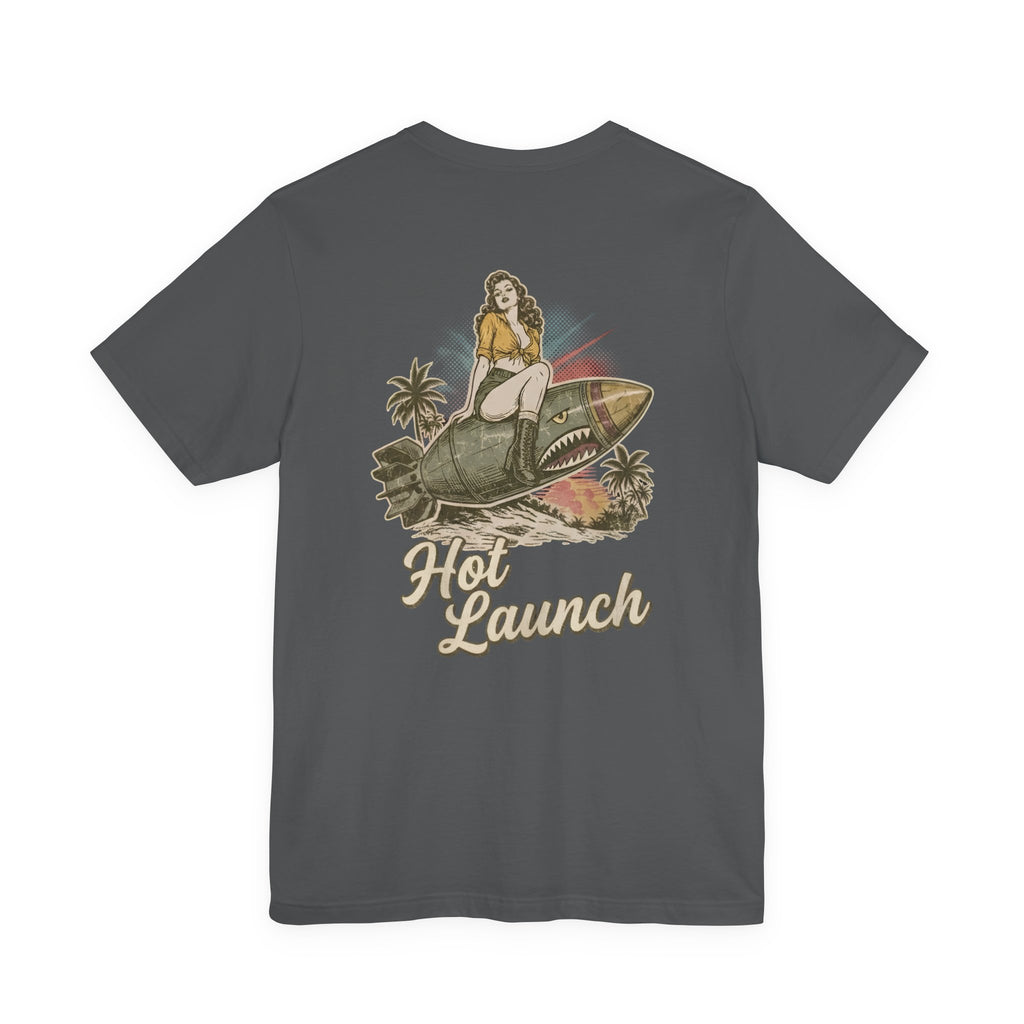 Hot Launch - Men's Viper Tee, graphic tee, navy, back