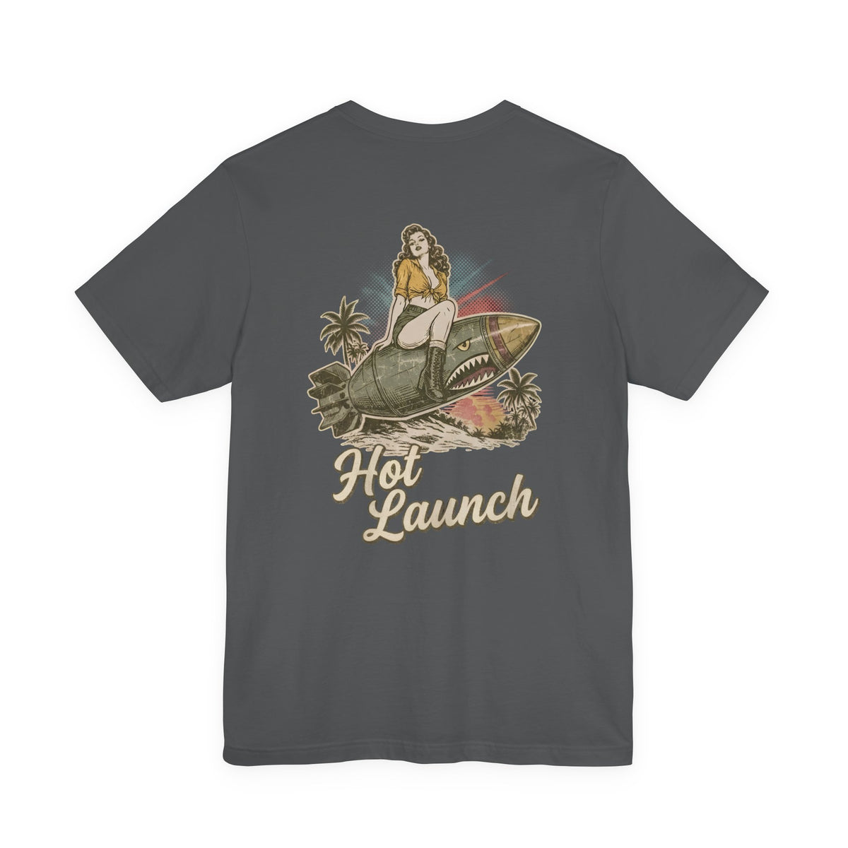 Hot Launch - Men's Viper Tee, graphic tee, navy, back