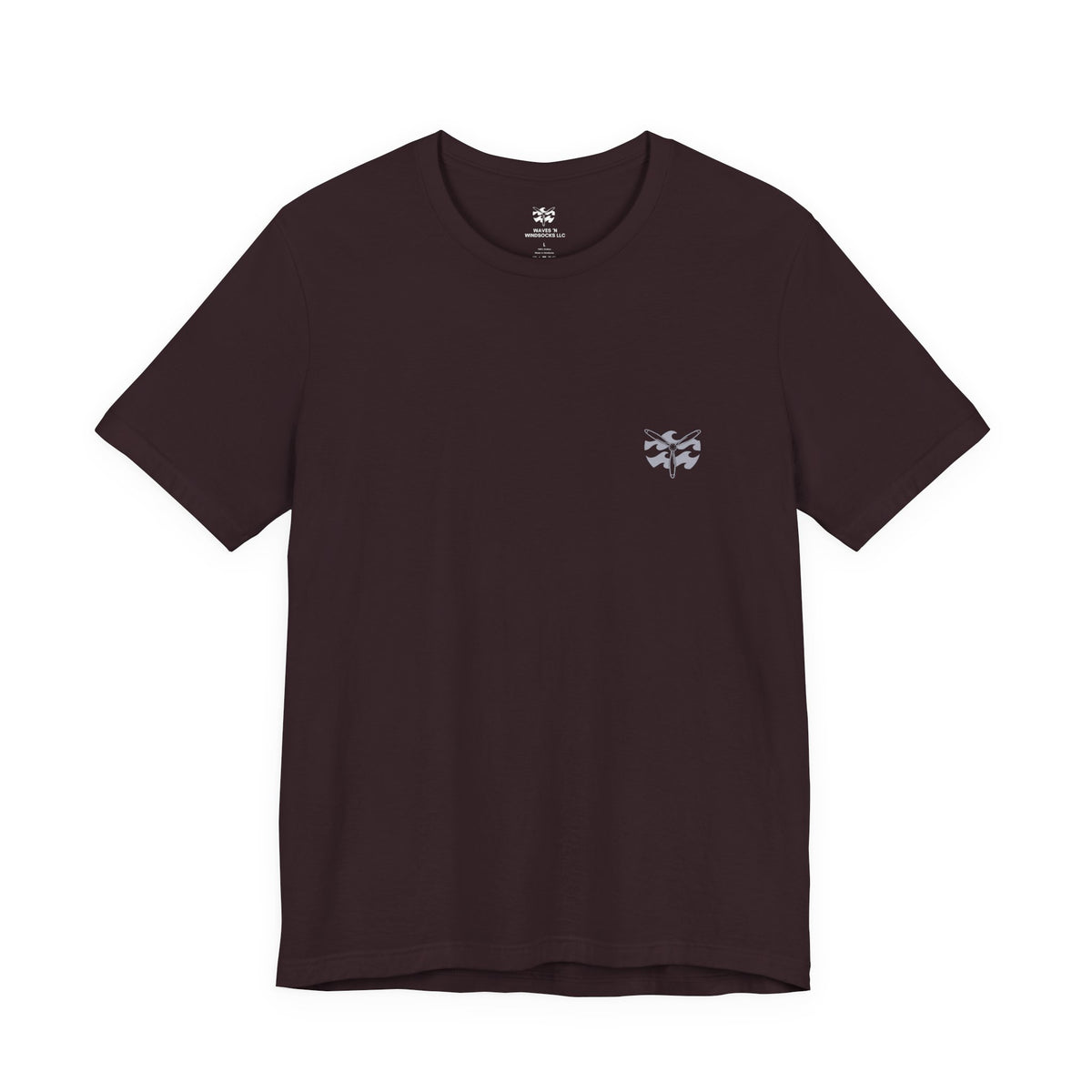 Dingo Kick-off - Men's Viper Tee, graphic tee, oxblood black, front