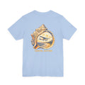 Coastal Altitude - Women's Flux Tee, graphic tee, baby blue, back