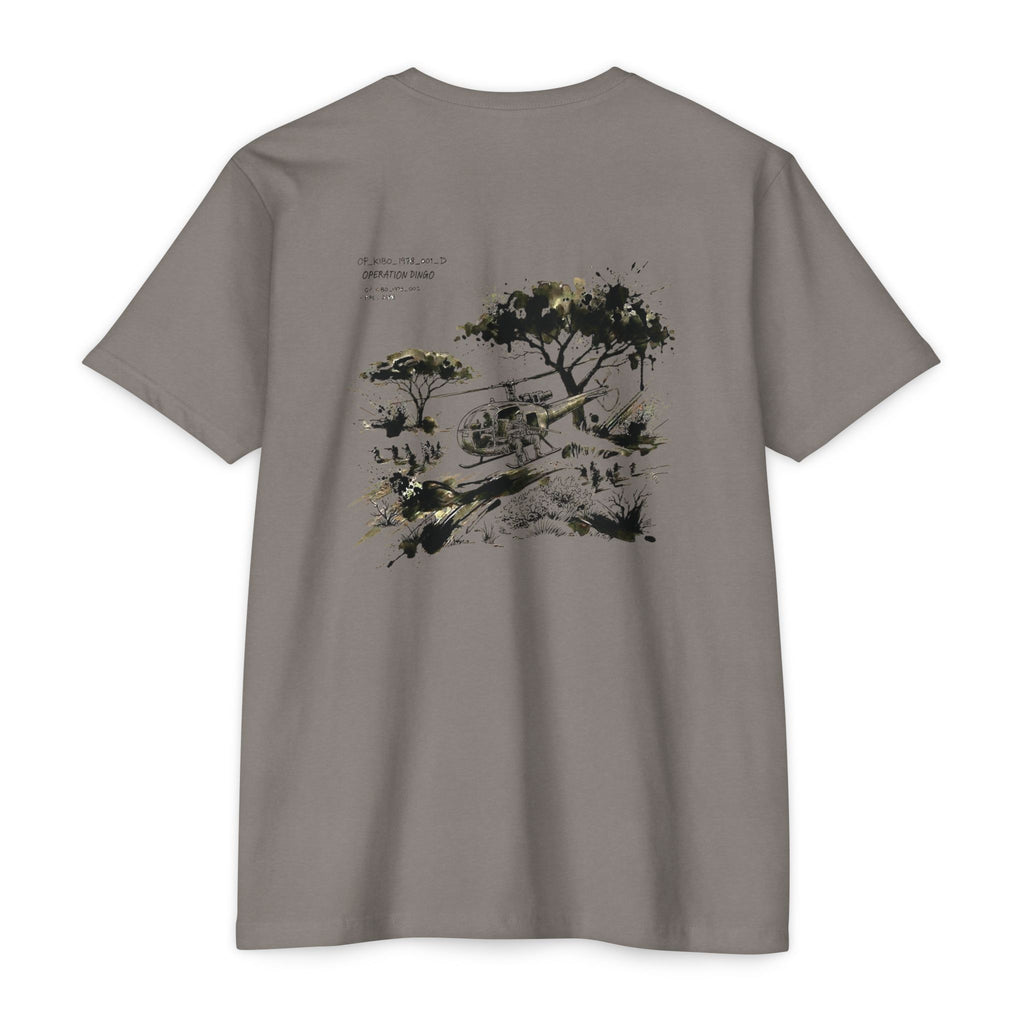 Operation Dingo - Men's Viper Tee, graphic tee, stone gray, back