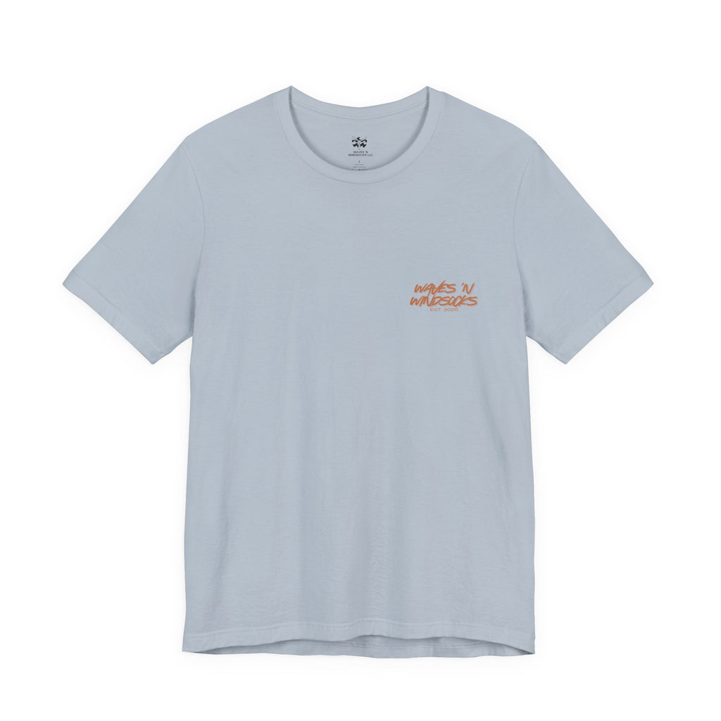 Runnin' Wild - Women's Flux Tee, graphic tee, light blue, front